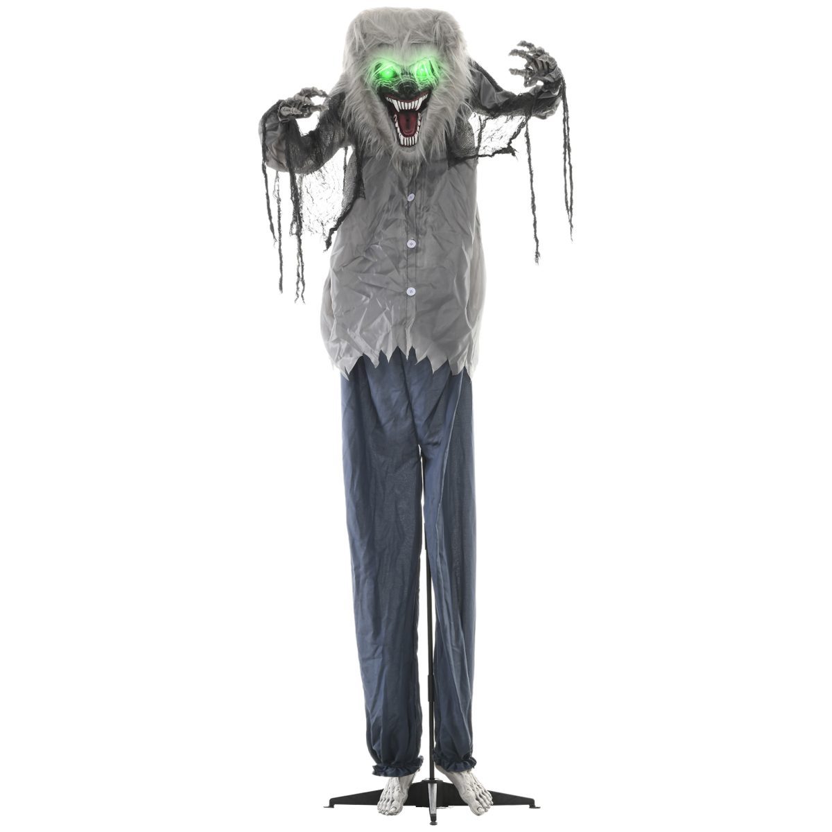 HOMCOM Halloween skeleton werewolf animatronic