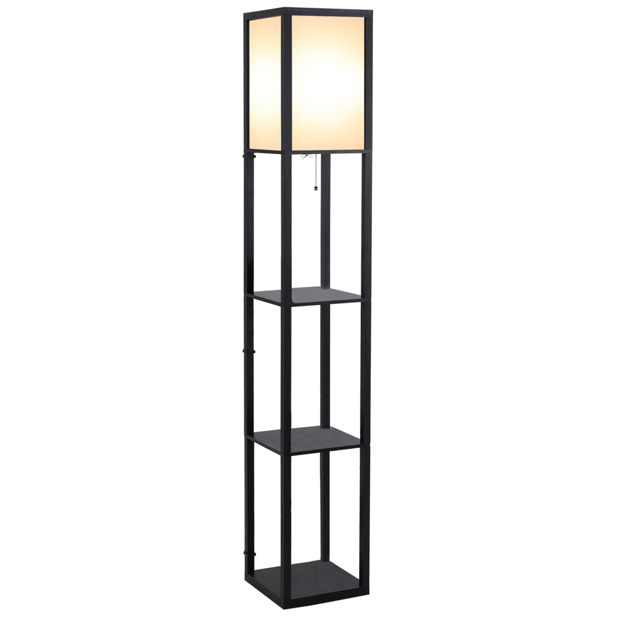 Shelf floor lamp