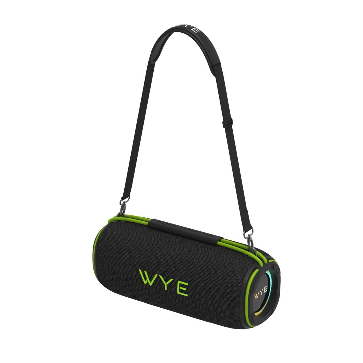 WYE 120W High Fidelity Wireless Bluetooth Speaker with RGB Lighting, IPX6 Waterproof & USB-C – Black
