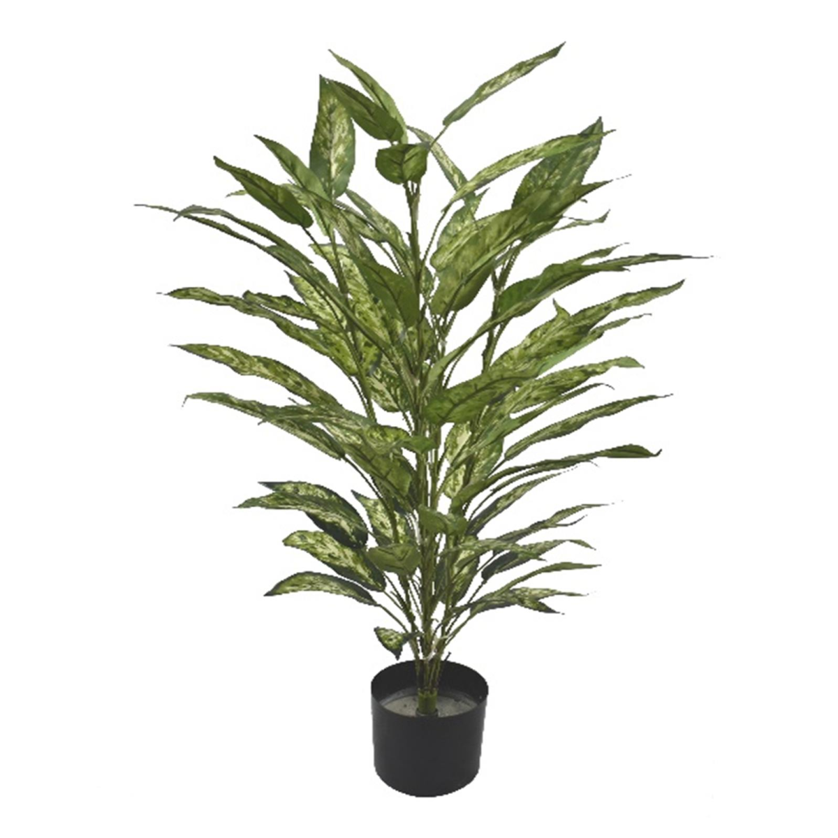 Leaf Fire Retardant Artificial Aglaonema Bush with 72 Leaves – Maintenance-Free Greenery, 80cm