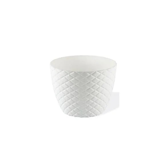 Diamond Cut Round Plant Pot No 1, 0.75L – Indoor Outdoor Garden Planter, Assorted Colours