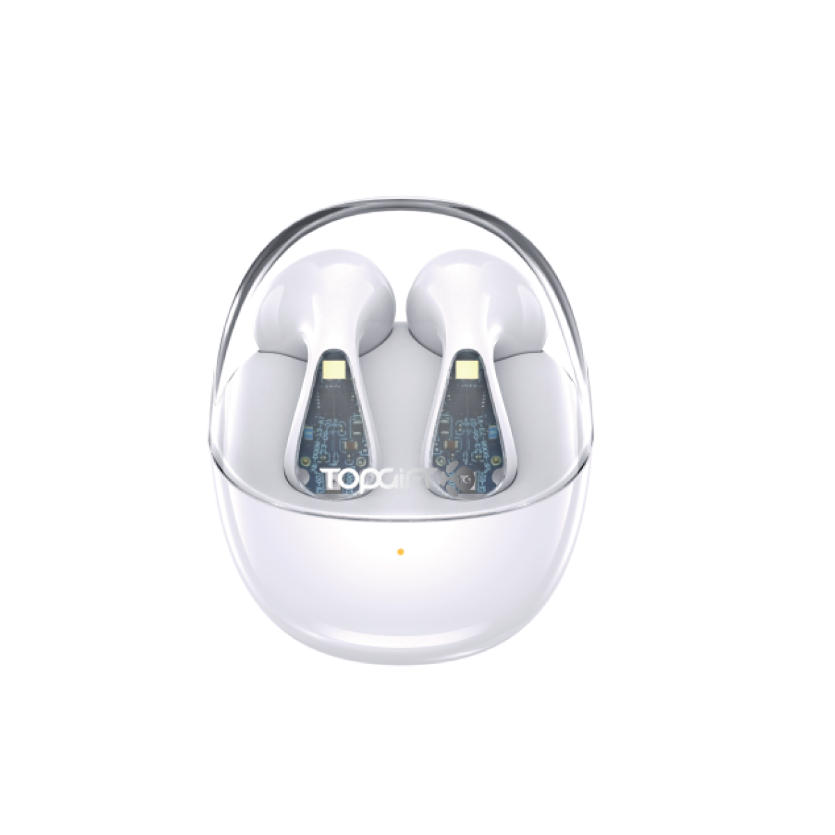 WYEWAVE Wireless Earbuds with Bluetooth 5.1 & Charging Compartment – Compact Design, White