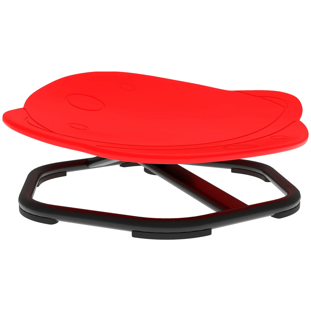 AIYAPLAY Kids Planet-Shaped Swivel Chair – Sensory Spinning Seat for Balance and Coordination, Red