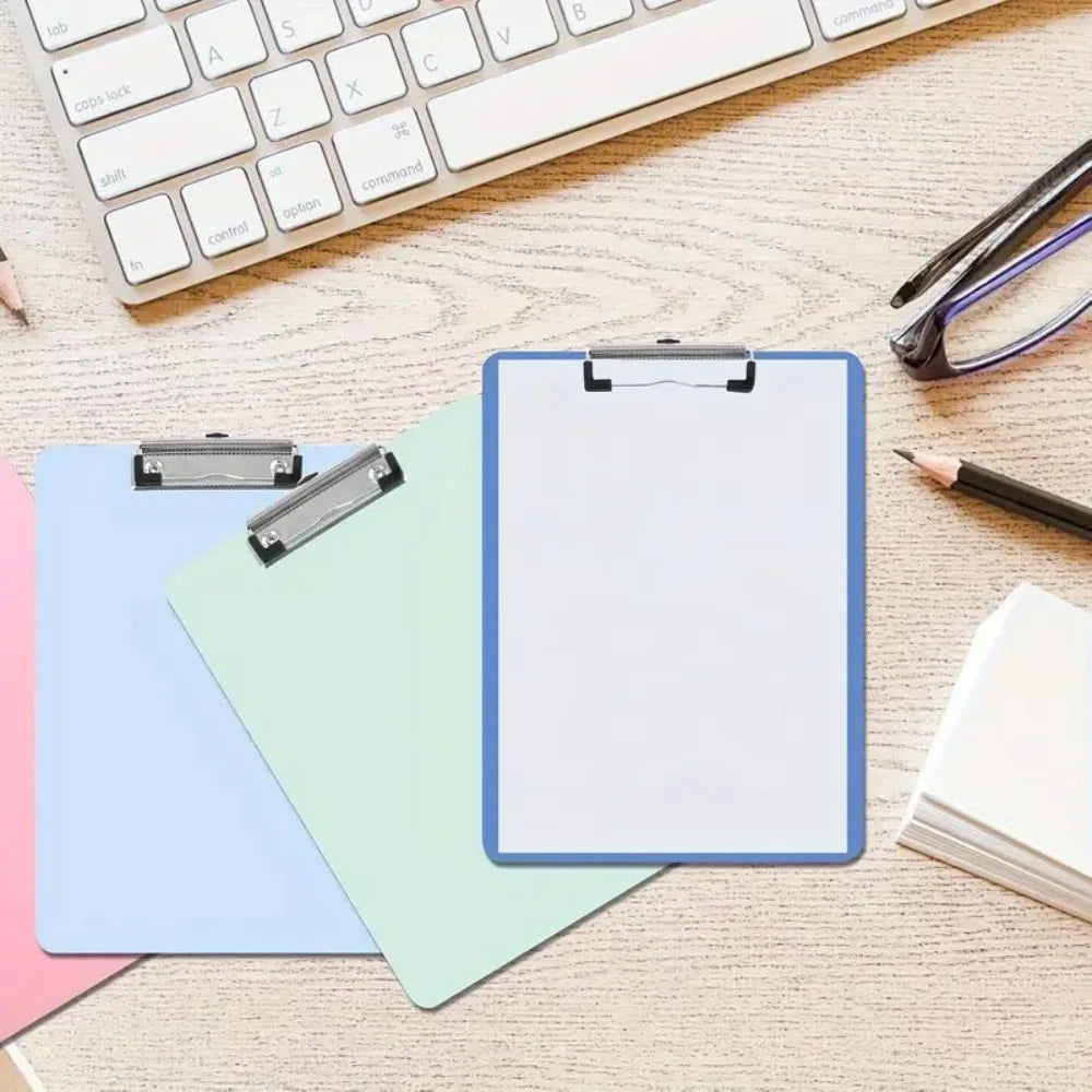 5 Star Office A4 Foolscap PVC Clipboards, Pack of 12 – Durable Multicolour Writing Boards