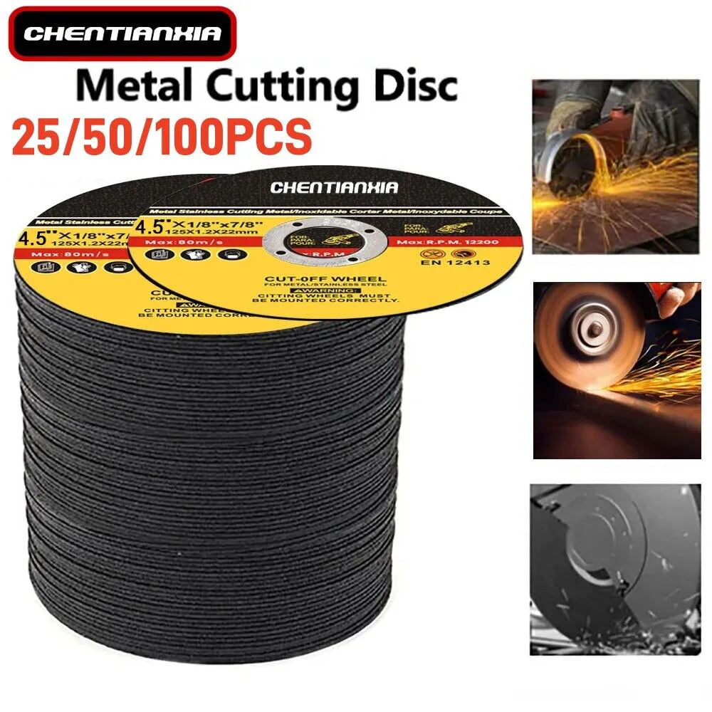 115mm Ultra Thin Metal Cutting Discs for Angle Grinders, 1.2mm, Pack of 50 – Steel & Stainless Steel
