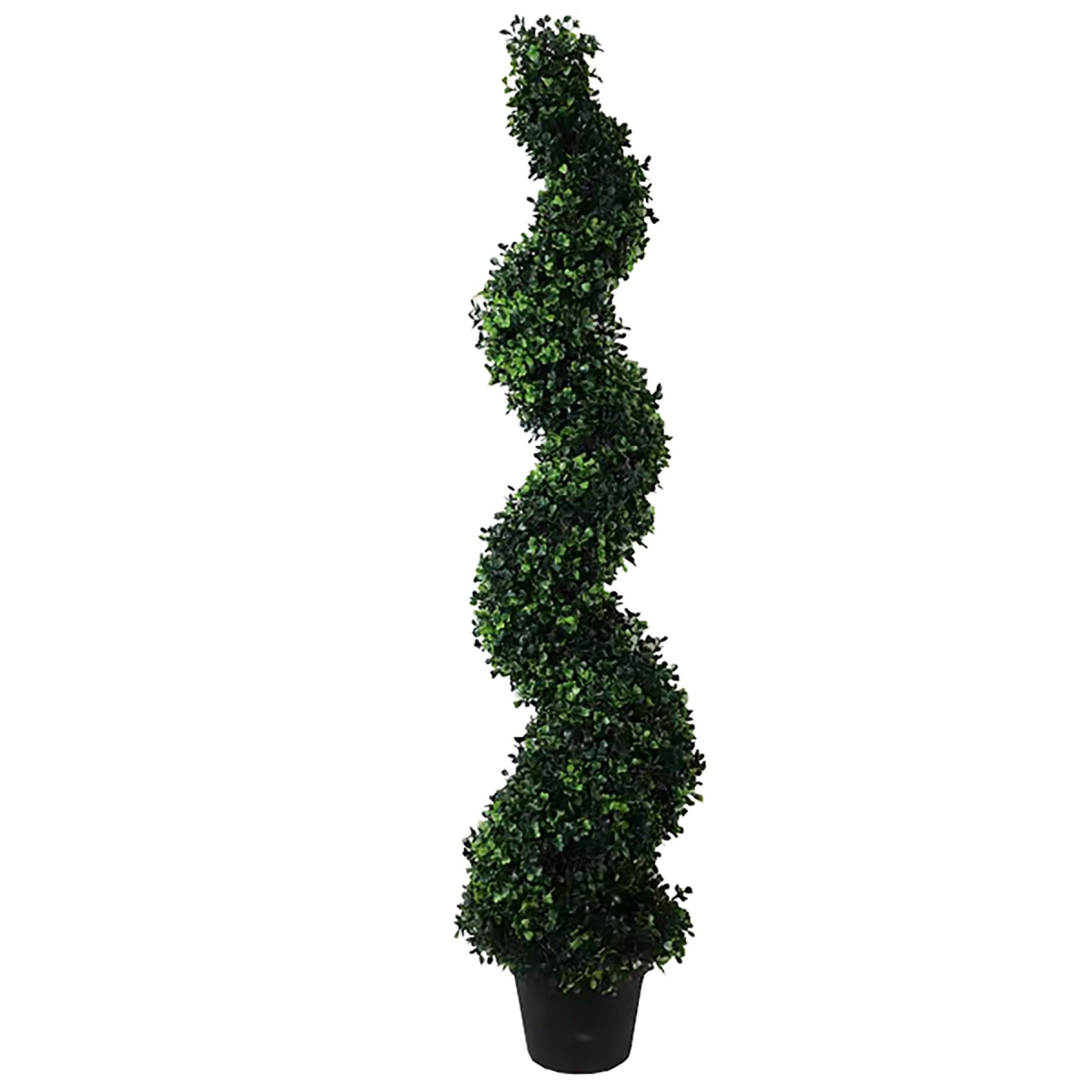 Leaf 120cm Artificial Boxwood Spiral Topiary in Pot – Realistic Maintenance-Free Plant