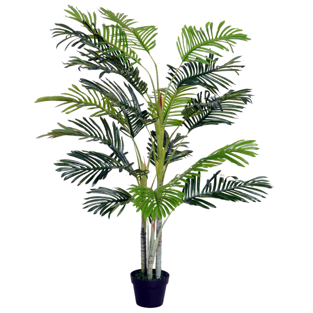 Outsunny Artificial Taro Tree in Pot, 150cm with 19 Bendable Branches – Realistic Indoor and Outdoor Decor