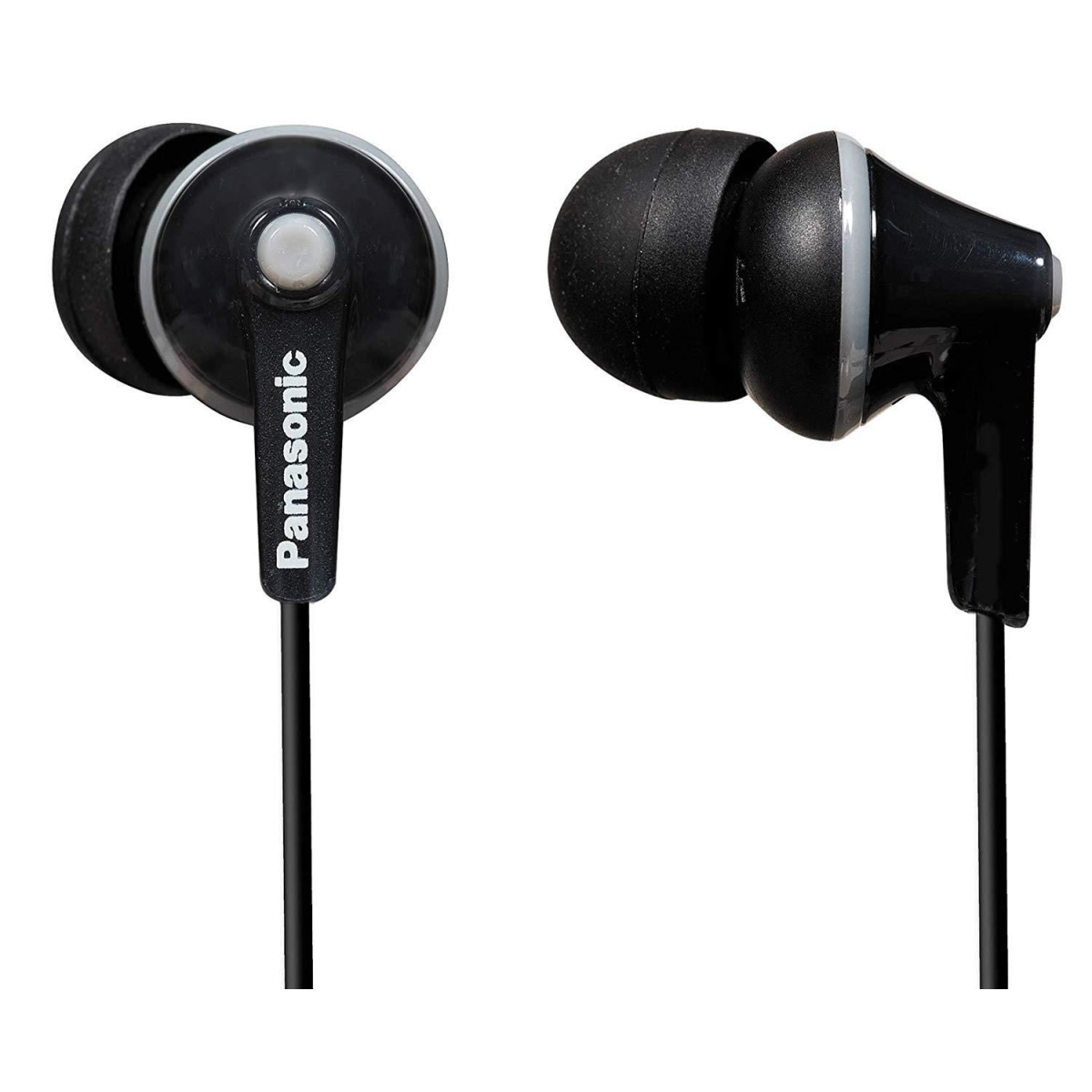 Panasonic Ergofit Earphones RP-HJE125E-B – In-Ear Headphones, Black