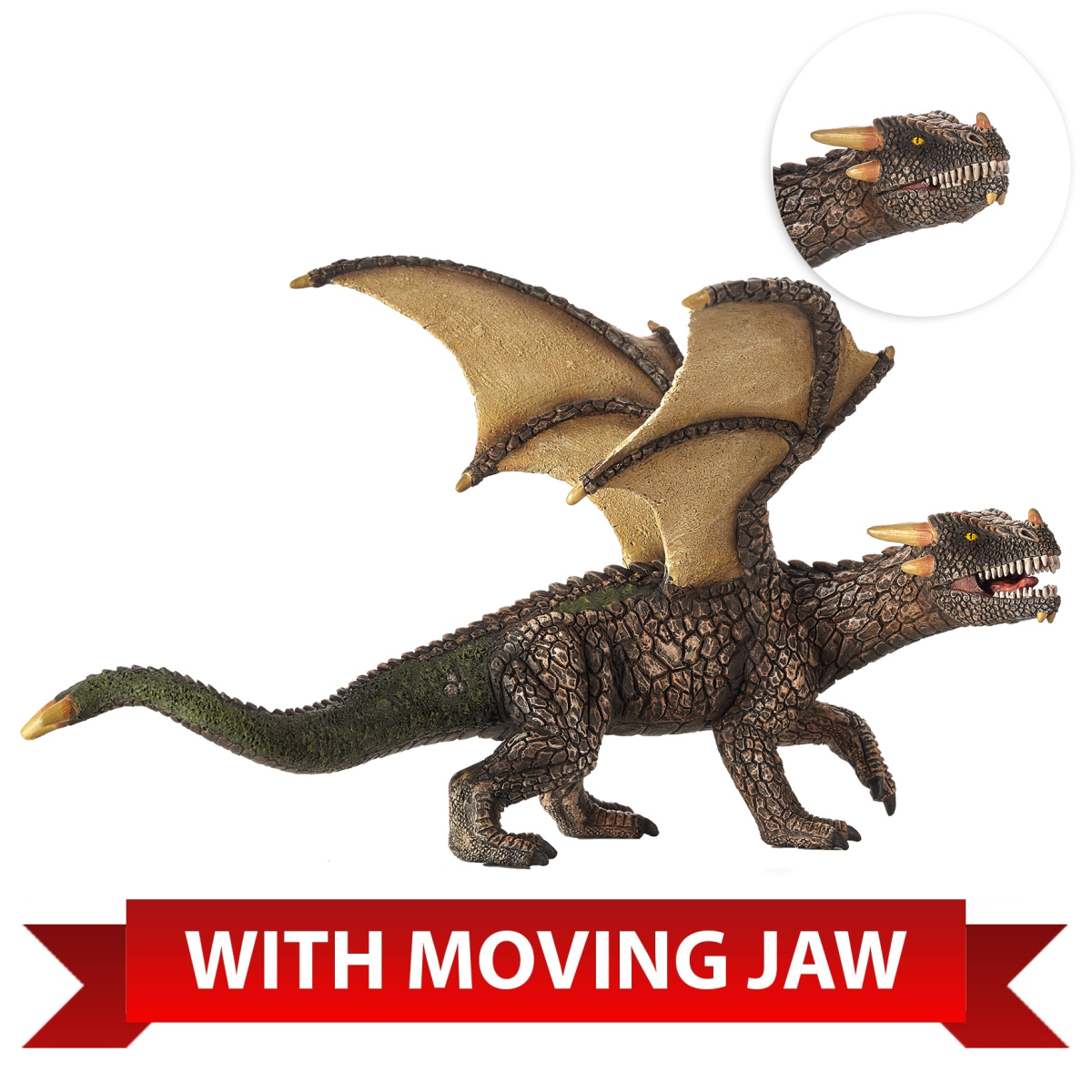 Mojo Earth Dragon Figurine – Fantasy Mythical Creature Toy