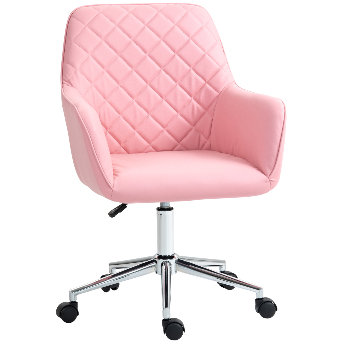 Vinsetto pink swivel office chair
