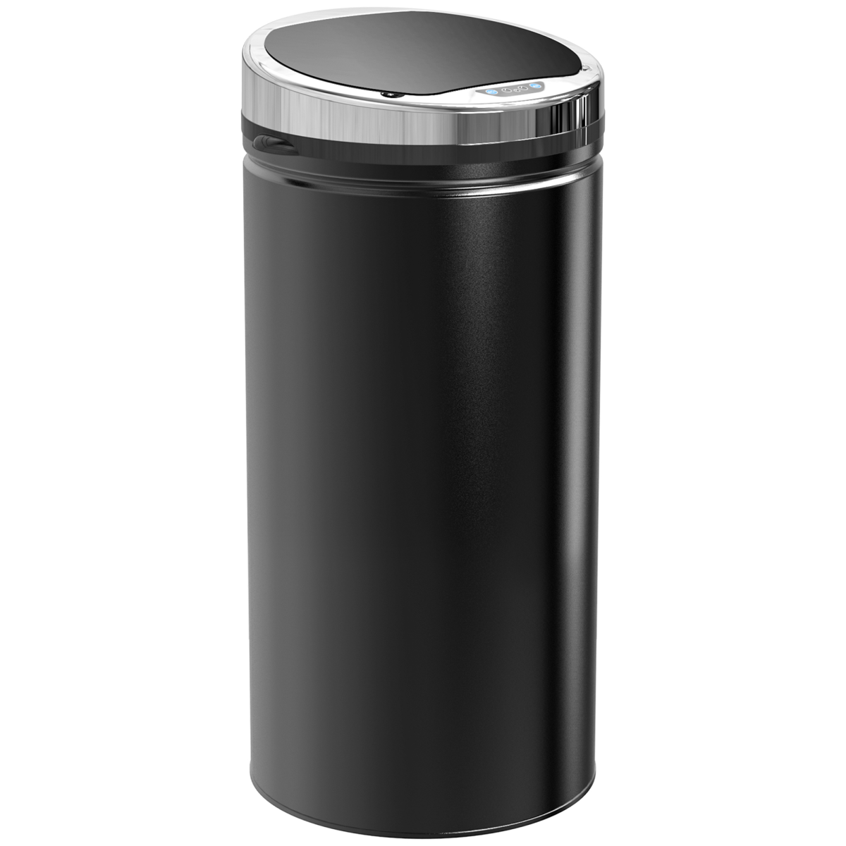 42L black stainless steel sensor bin