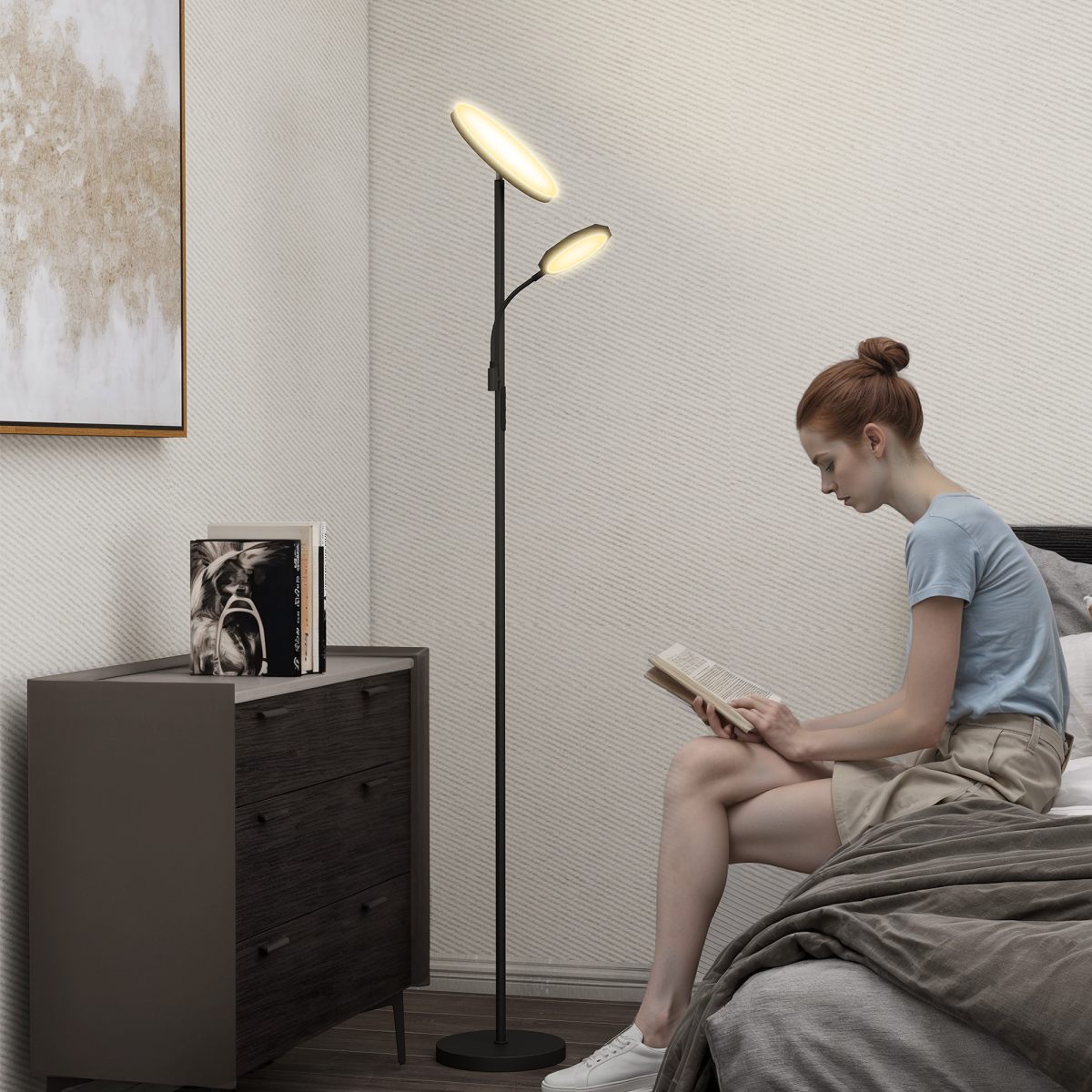 Dimmable LED Floor Lamp with Remote & Touch Control