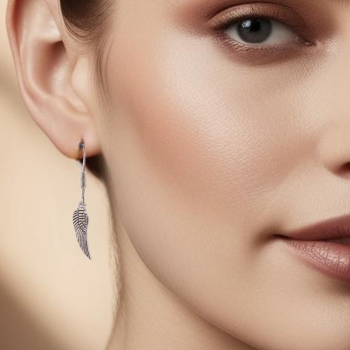 Aye Do Gifts Angel Feather Wing Drop Earrings with Silver Plated Hooks – Thinking of You Gift for Women