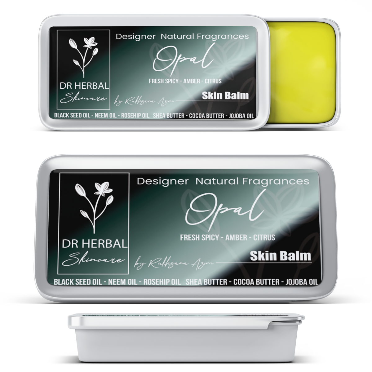 Dr Herbal Solid Fragrance Balm Opal 20g β Aromatic, Fresh & Citrus Solid Fragrance for Men
