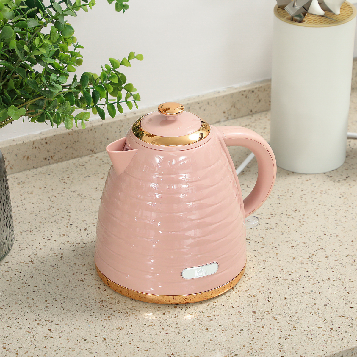 3000W Electric Kettle, 1.7L with Boil-Dry Protection and Removable Spout Filter – Fast Boil, Rose Gold