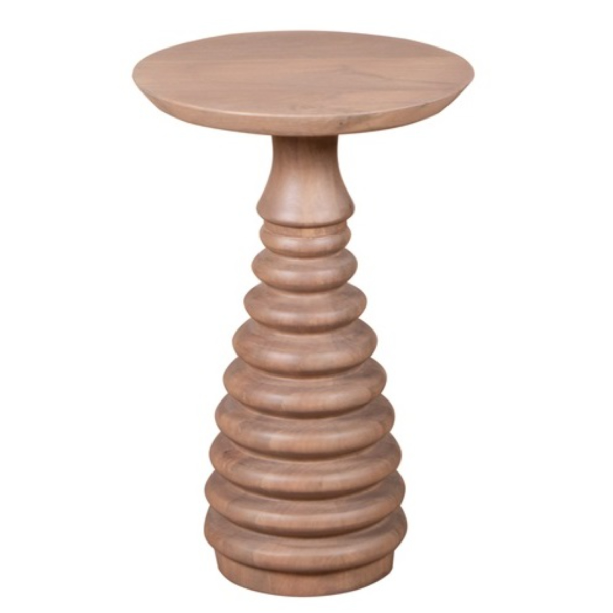Valencia cane and mango wood side table