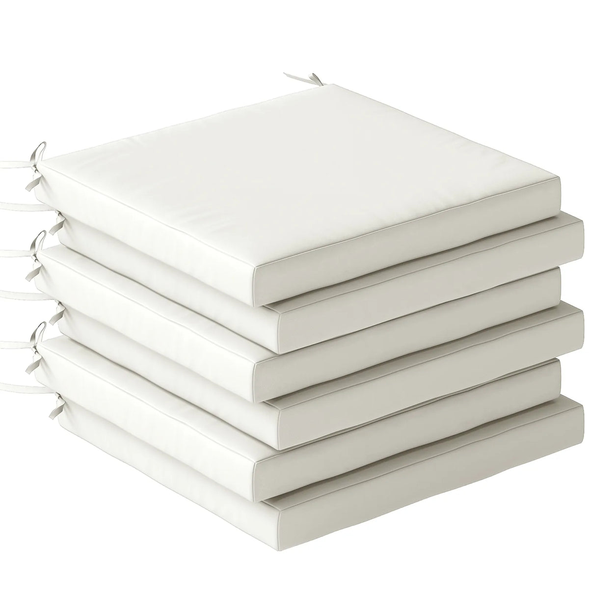 Outsunny Set of 6 Outdoor Seat Cushions with Machine Washable Cover