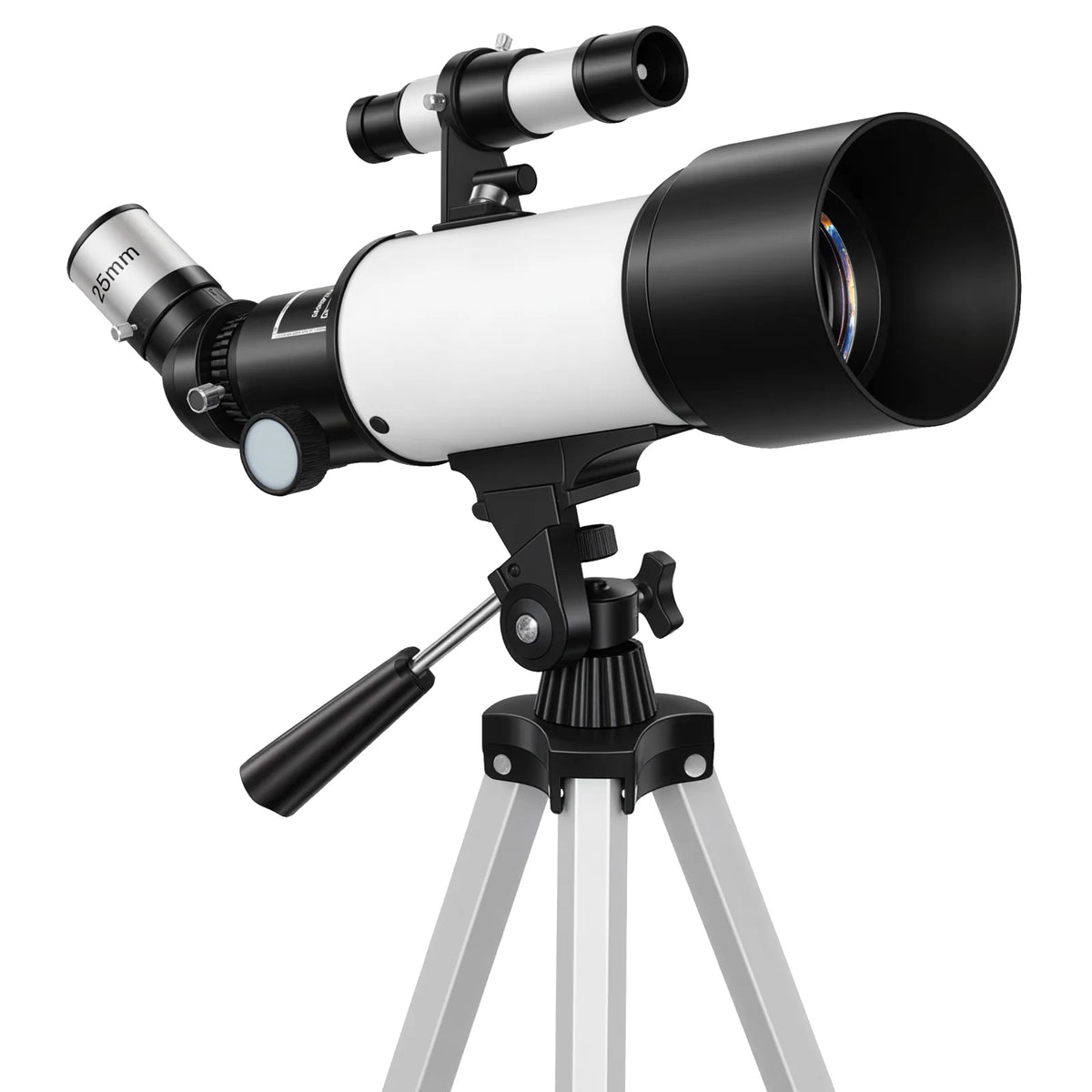Outsunny Astronomy Telescope with 70 mm Aperture, Adjustable Tripod & Carry Bag – Beginner Stargazing, White