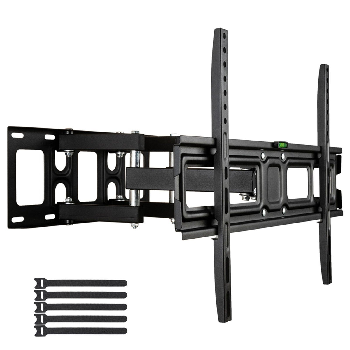 LEADZM TMDS-101 Double Pendulum TV Wall Mount for 32-70 Inch TVs with Tilt – 50kg Capacity, Black