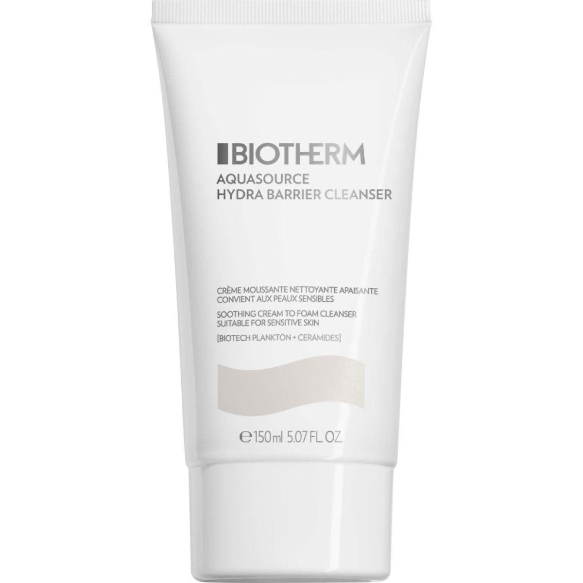 Biotherm Aquasource Hydra Barrier Cleanser 150ml – Gentle Hydrating Face Wash with Life Plankton