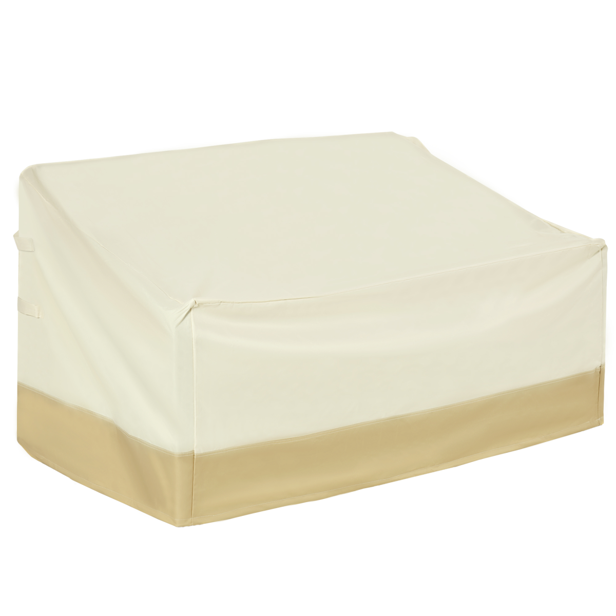 Outsunny Waterproof Furniture Cover for 3-Seat Rattan Sofa – Oxford Cloth Patio Protector, Beige