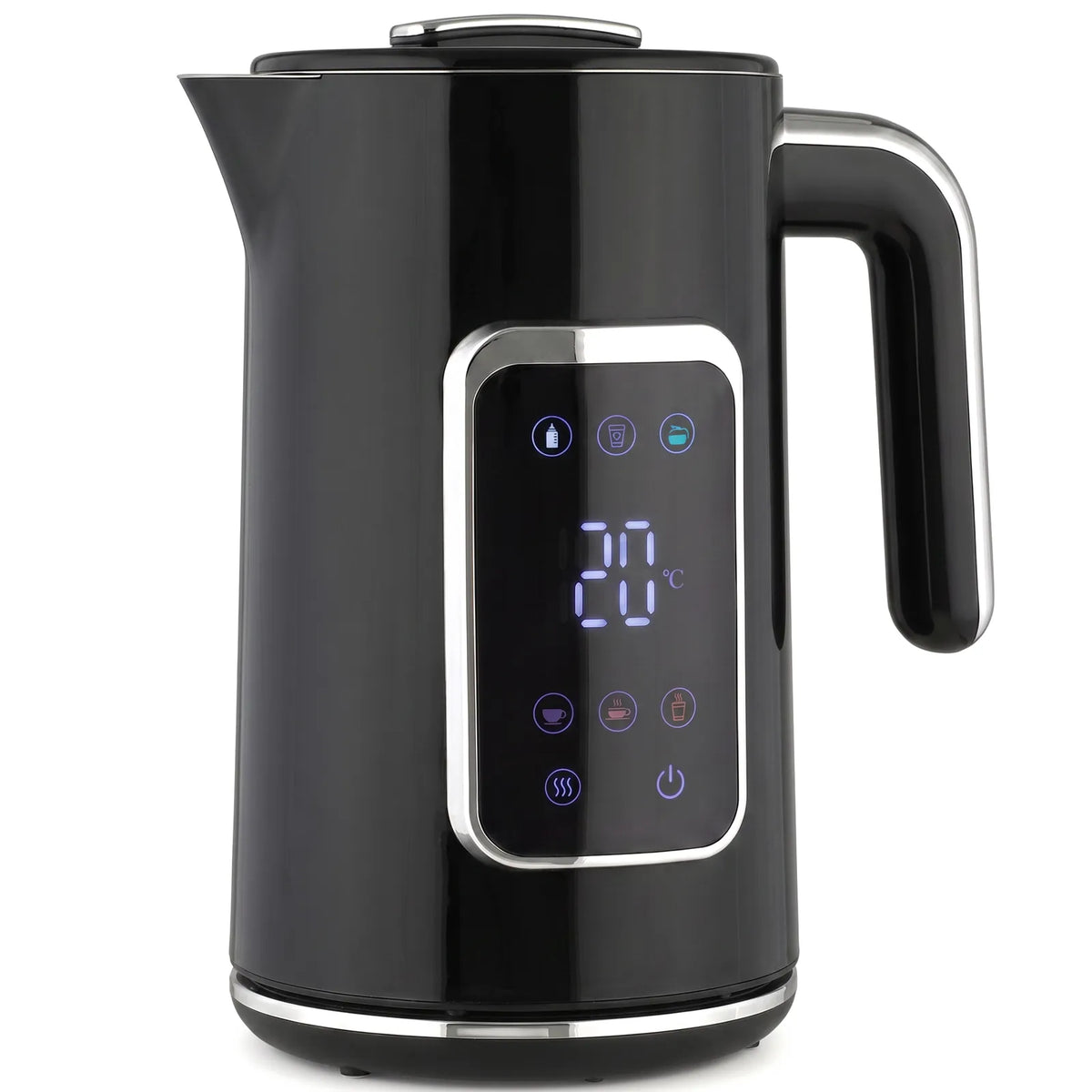 HOMCOM 1.7L 3000W Electric Kettle with LED Display, Adjustable Temperature & Keep Warm – Fast Boil Water Kettle, Black