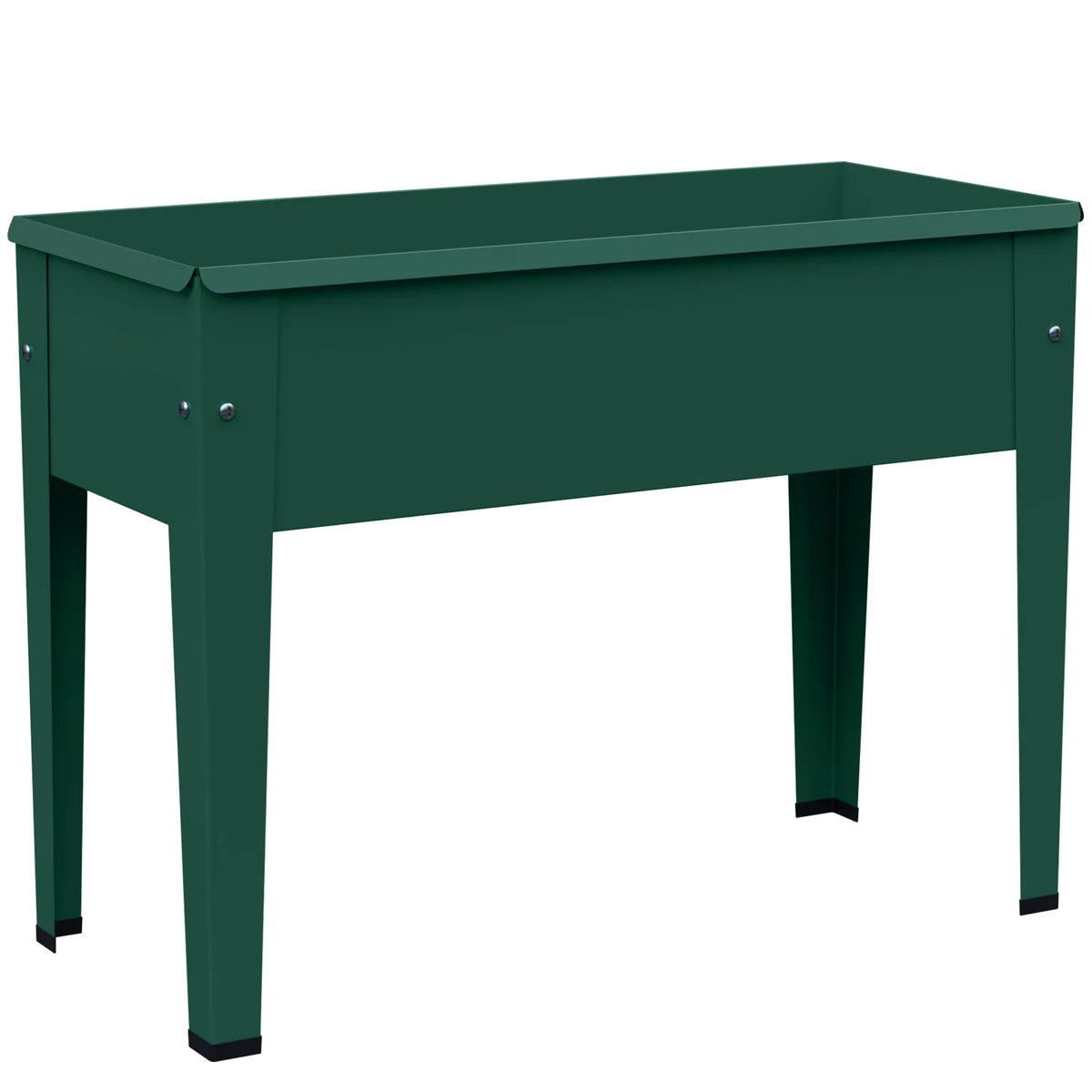 Outsunny Metal Raised Garden Bed on Legs with Drainage Hole, 60 x 27 x 45cm, 20L, Green