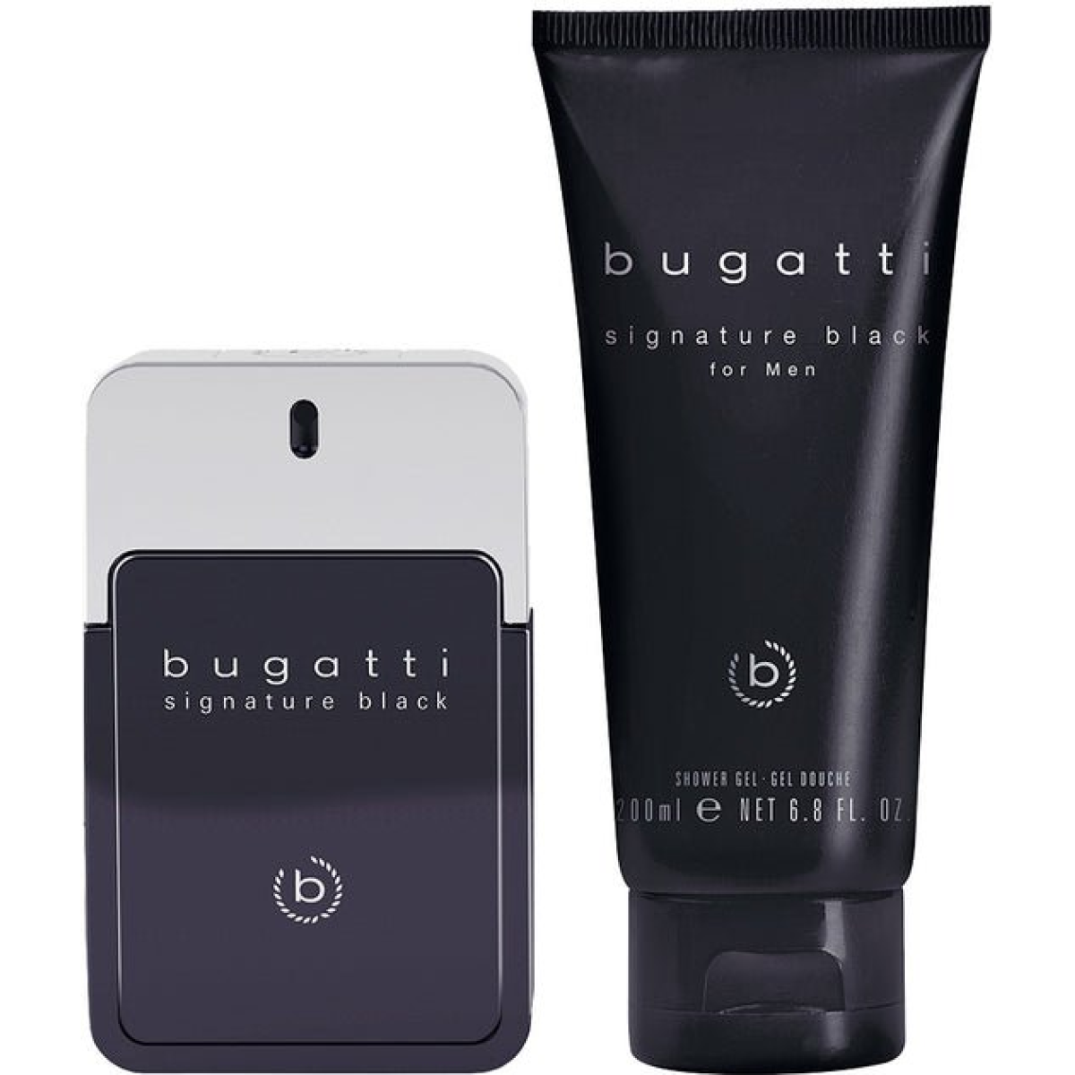 Bugatti Signature Black for Men Gift Set – 100ml Eau de Toilette Spray and 200ml Shower Gel