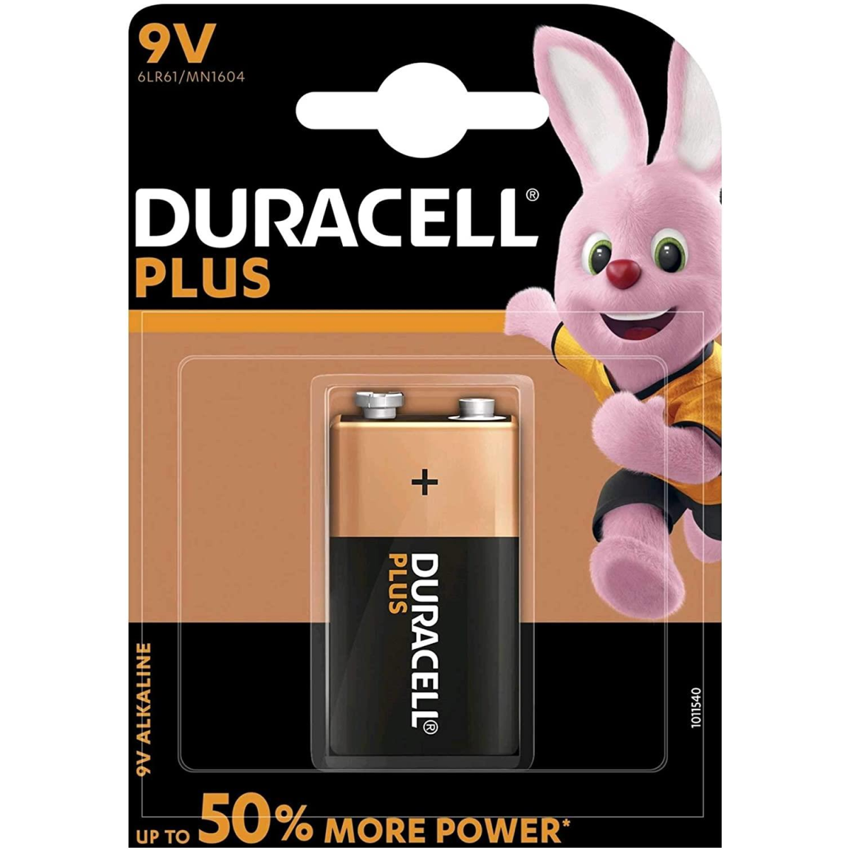 Duracell Plus 9V Alkaline Batteries, Pack of 10 – Long-Lasting Power for Everyday Low-Drain Devices