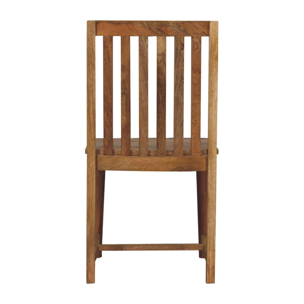 Artisan Furniture Solid Wood Ariella Dining Chair – Contemporary Japanese Design, Oak-ish Finish, Beige