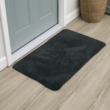 Vinsani Ultra Soft Microfibre Bath Mat 50x80cm – Dense, Fluffy Bathroom Mat, Dark grey