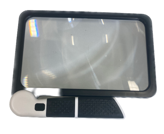 Avilo Handheld Magnifier with 48 LEDs – Warm and Cold Light, 3 Brightness Levels, 13.5 x 21cm