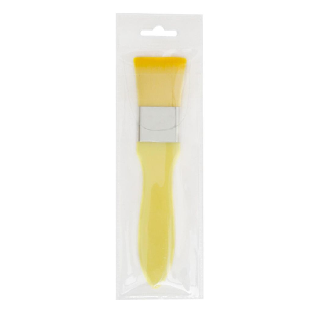 Envie Colourful Paintbrush Style Foundation Brush MX04 – Reusable Makeup Brush, Yellow