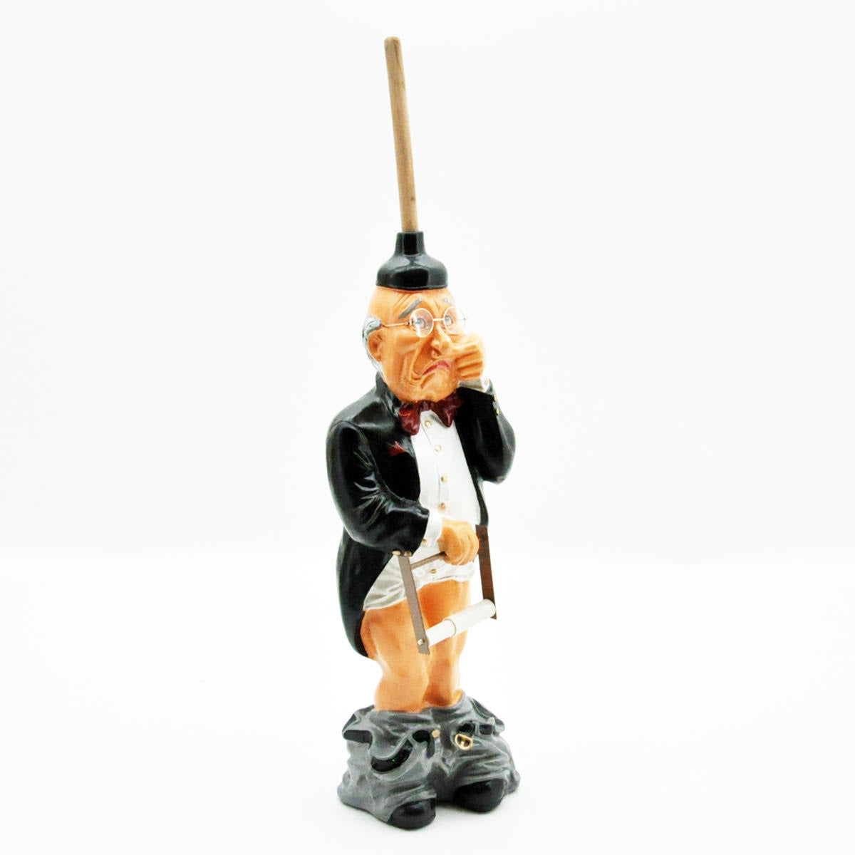 76cm Old Man Toilet Roll Holder – Freestanding Gentleman Tissue Holder for Bedroom or Bathroom