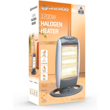 Daewoo 1200W Oscillating Halogen Heater – Instant Warmth for Bedrooms, Offices and Conservatories (HEA1416)