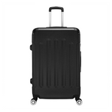 3-Piece ABS Hard Shell Luggage Set with 360° Spinner Wheels & Combination Lock – 20in, 24in, 28in, Black