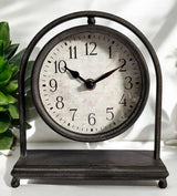 Elegant Silent Sweep Mantel Clock with Easy-to-Read Face – Quiet Tabletop Timepiece for Living Room & Bedroom