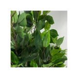 110cm Leaf Realistic Artificial Ficus Tree / Plant Copper Curve Planter