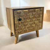 Wooden Bedside Cabinet, 47cm – Sturdy Bedroom Storage Table for Home