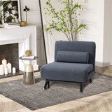 Black 3-in-1 Chair Bed dimensions diagram