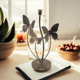 Butterfly Candle Holder 34cm – Gold Metal Art Deco Home Decor, Gift Boxed
