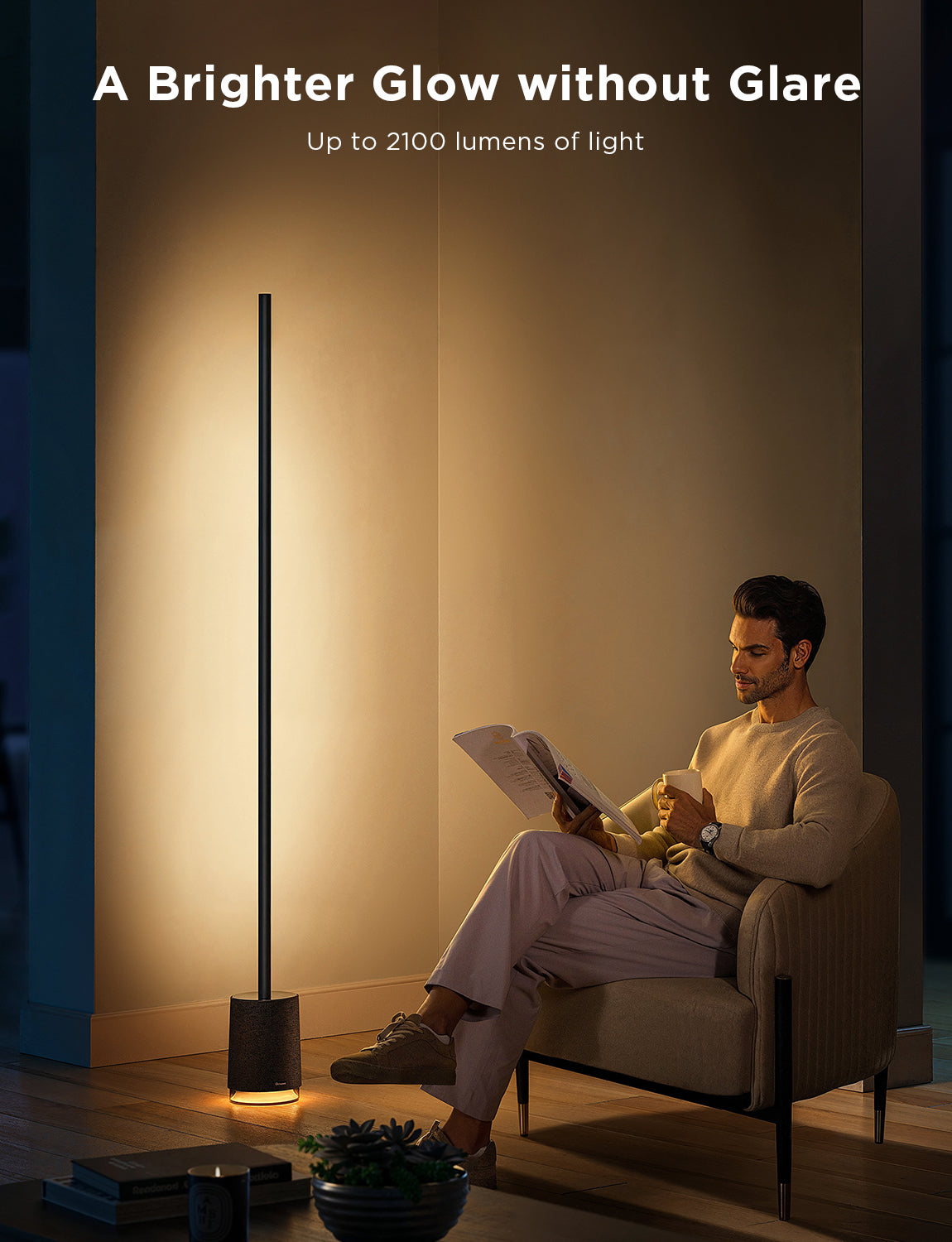 Govee Floor Lamp Pro with Speaker – Black