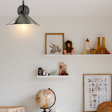 Vintage Swan Neck Wall Light with Cone Shade and E27 Socket – Dimmable Indoor Wall Sconce, Satin Nickel