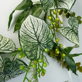 150cm Artificial Hanging Plant – Realistic Alocasia Sinuata Trailing Foliage, Green