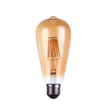 E27 ST64 Vintage Dimmable LED Edison Light Bulb, 8W – Warm Filament Style Retro Lighting
