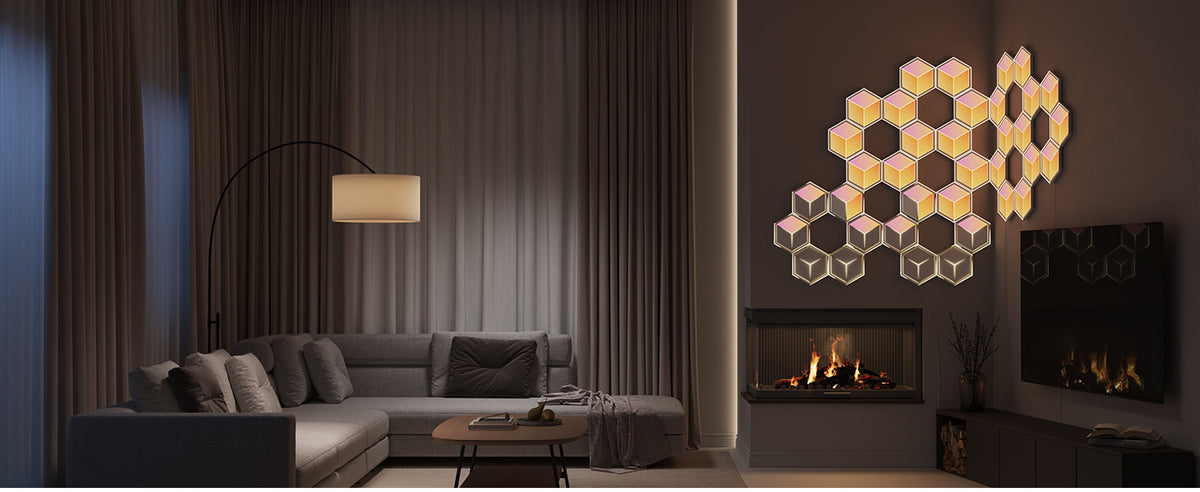 Govee Glide Hexagon Light Panels Ultra, 7 Pack with 129 LEDs Each, 3D Design & Razer Chroma RGB Sync