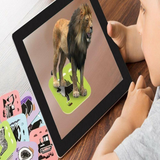 Aquarius Augmented Reality Educational Cards with Storage Bag – 3D Animal, Fruit & Vehicle Learning Toy