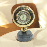 Silent Sweep Mantel Clock with Easy-to-Read Dial – Quiet Tabletop Timepiece for Bedroom & Office, Black