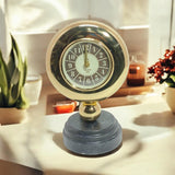 Silent Sweep Mantel Clock with Easy-to-Read Dial – Quiet Tabletop Timepiece for Bedroom & Office, Black