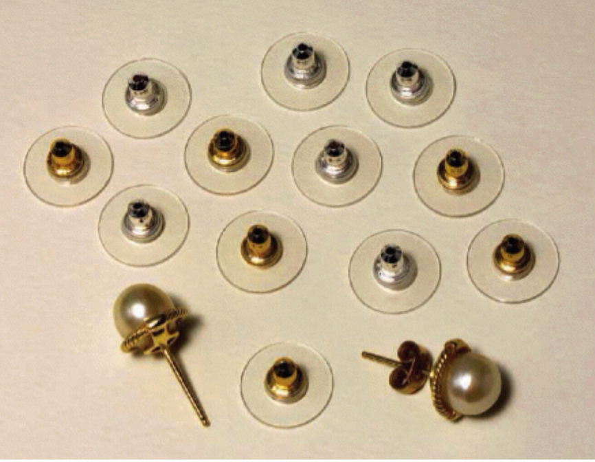 Avilo Earring Supports, Pack of 6 – Hypoallergenic Clear Shields to Stop Earring Sagging